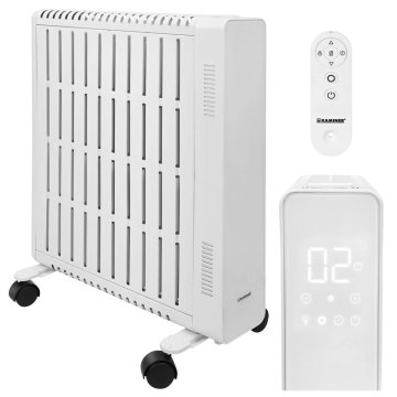 Kaminer Arvell WiFi oljni radiator 2500 W z 11 rebri - Bel