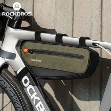 KJB Kolesarska torba za okvir z odsevnimi detajli, 1,7 l