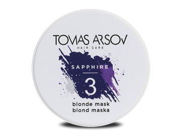 Tomas Arsov Maska za zatiranje rumenih in zlatih odtenkov las Sapphire (Blonde Mask) 100 ml