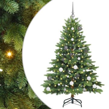 Vidaxl Umestno božično drevo med 150 LED Zelena 150 cm PE in PVC