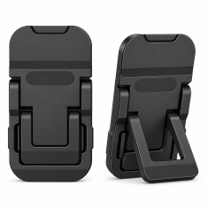 HOME & MARKER® Zložljivo ergonomsko stojalo za prenosnik, cinkova zlitina, 2 nastavljiva kota, izboljšano hlajenje | LAPFOLD Črna