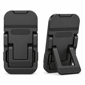 HOME & MARKER® Zložljivo ergonomsko stojalo za prenosnik, cinkova zlitina, 2 nastavljiva kota, izboljšano hlajenje | LAPFOLD Črna