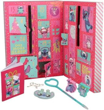 Paladone Disney Stitch pisarniški material 24 dnevni adventni koledar