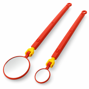 KJB Komplet dveh nastavljivih kontrolnih ogledal, premera 20 in 40 mm
