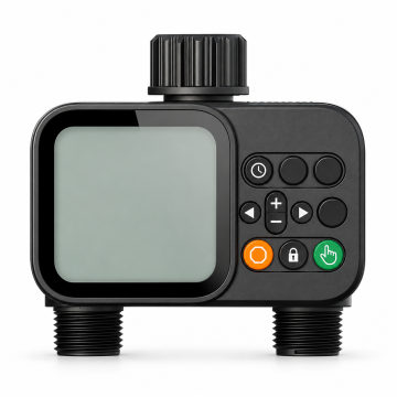 KJB Dvokanalni časovnik za zalivanje YG-WT08 z LCD-zaslonom in zaznavanjem dežja