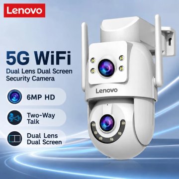 KJB Zunanja Wi-Fi PTZ kamera z dvema objektivoma, 6 MP, kartica 16 GB, EU