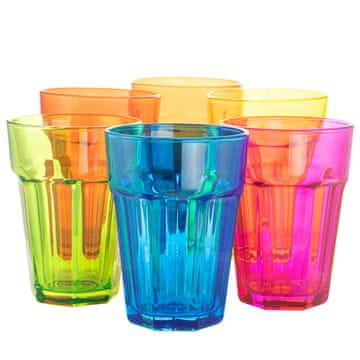 Kozarci za pitje mešanica barv Gigi 6x425 ml 6 kosov
