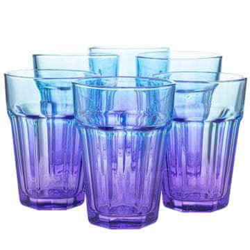 Gigi kozarci za pitje vijolično modri 6x425 ml 6 kosov