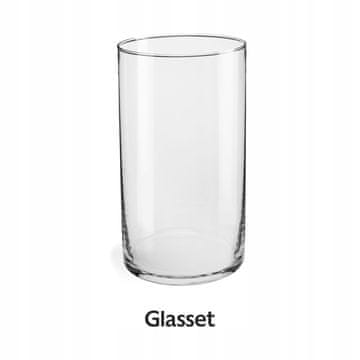 Glasset Luca kartonska steklena cevasta vaza 29 cm