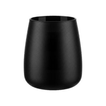 Emma Midnight črna mat steklena vaza 22 cm