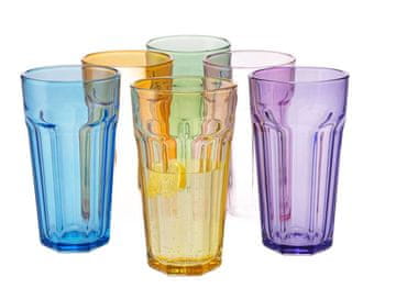 Ekstra veliki Gigi XXL RAINBOW kozarci 700 ml 6 kosov