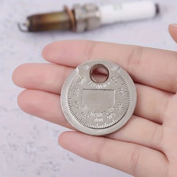 KJB Kolutno merilo razmika vžigalnih svečk, 0,6–2,4 mm, srebrno