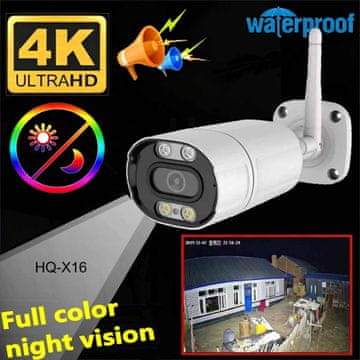 KJB Zunanja IP kamera, 8 MP 4K, 3,6 mm, PoE