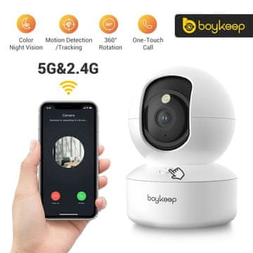 KJB Notranja Wi-Fi kamera, 3 MP, s samodejnim sledenjem