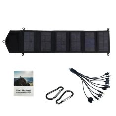 KJB Zložljiv solarni panel s šestimi deli in USB 5 V izhodom 