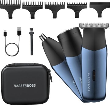 slomart BarberBoss 3-v-1 potovalni brivnik za moške