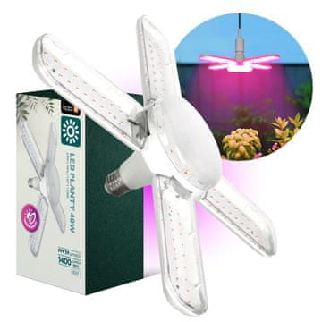 Kobi LED GROW LAMP svetilka za rast rastlin E27 40W