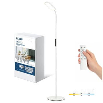 Kobi LED stoječa talna svetilka 10W 3CCT bela
