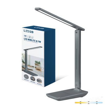 Kobi LED namizna svetilka 7W 3CCT siva