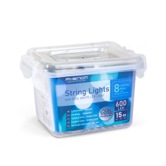 PHENOM LED veriga - zavesa 15m hladno bela 600 LED 100-240V