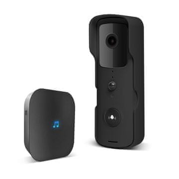 Delight Pametni Wi-Fi video zvonec s kamero 2,0 MP FHD Tuya MicroSD PIR črn