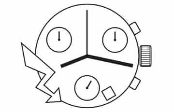 ETA G10.211 G10.212 H1 13 1/4" Datum 4.5 SC CHR 2 potisna gumba Quartz PowerDrive Quartz urni mehanizem