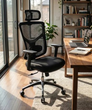 Ergovision Ergonomski pisarniški stol Essent Balance | Barva: Črna