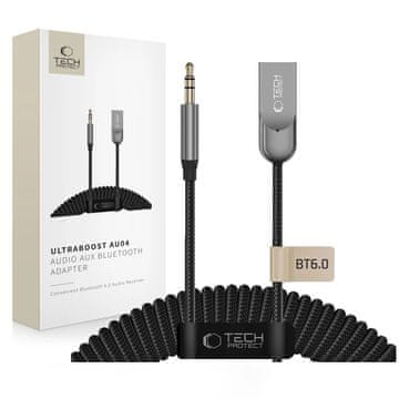 Tech-protect AU04 Bluetooth avdio adapter, siv