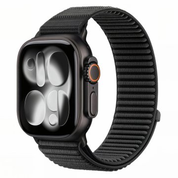 Tech-protect Nylon Loop pašček za Apple Watch 44/45/46/49mm, black