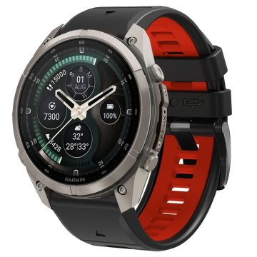 Tech-protect IconBand pašček Garmin QuickFit 22mm, black / red