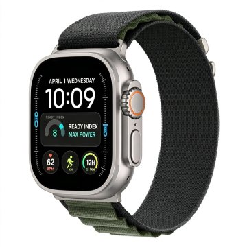 Tech-protect Nylon Pro pašček za Apple Watch 44/45/46/49mm, black / green