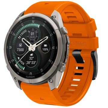 Tech-protect Silicone pašček Garmin QuickFit 26mm, signal orange