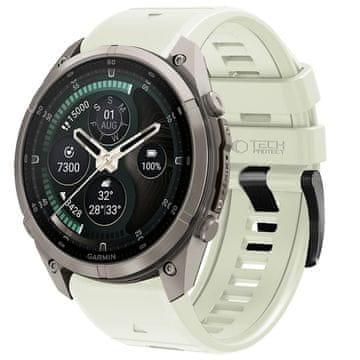 Tech-protect Silicone pašček Garmin QuickFit 22mm, stone grey