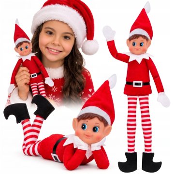 sarcia.eu Nagajivi elf, Božični ŠKRAT, MASKOTA, dekorativna figurica 40cm