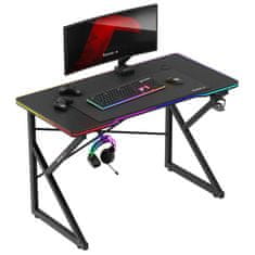 Huzaro Igralna miza Hero 1.7 RGB Black 120 cm