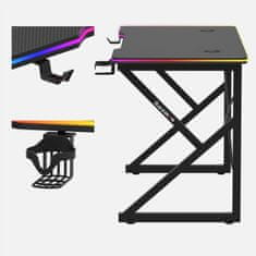Huzaro Igralna miza Hero 1.7 RGB Black 120 cm