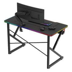 Huzaro Igralna miza Hero 1.7 RGB Black 120 cm