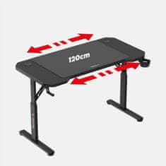 Huzaro Igralna miza Hero 2.6 120 cm | Barva: Črna