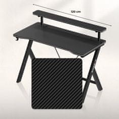 Huzaro Igralna miza Hero 1.9 120 cm | Barva: Črna