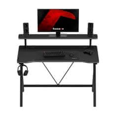 Huzaro Igralna miza Hero 1.9 120 cm | Barva: Črna