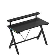Huzaro Igralna miza Hero 1.9 RGB 120 cm | Barva: Črna