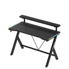 Huzaro Igralna miza Hero 1.9 RGB 120 cm | Barva: Črna