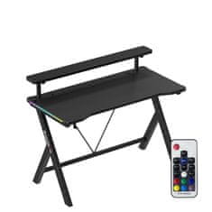 Huzaro Igralna miza Hero 1.9 RGB 120 cm | Barva: Črna