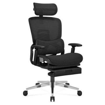Mark Adler Ergonomski pisarniški stol Expert 9.3 z oporo za noge | Barva: Črna
