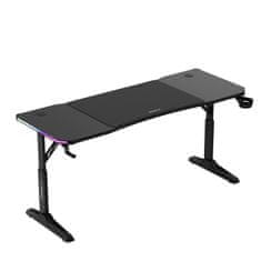 Huzaro Igralna miza Hero 4.6 RGB črna 160 cm
