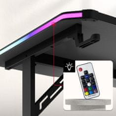 Huzaro Igralna miza Hero 4.6 RGB črna 160 cm
