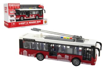 Teddies Avtobus/voziček na vztrajniku 28 cm
