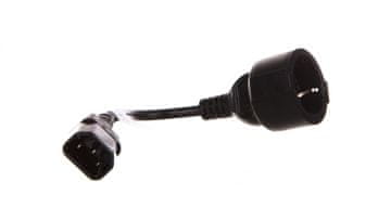 Lanberg IEC 320 C14-SCHUKO(F) napajalni kabel podaljšek 20 cm črne barve CA-C14E-10CC-0018-BK