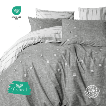 Cottonbox Posteljnina 200x220 cm PATARA – COTTON BOX, 100% bombaž ranforce, 3D vložki, 4x vzglavnik, rjuha 240x260 cm