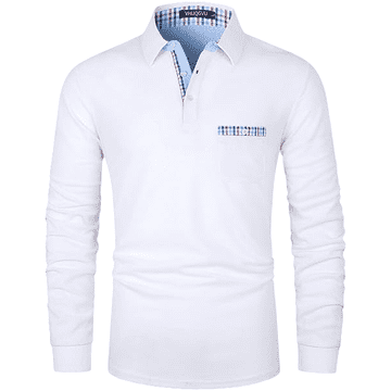 Moška majica z dolgimi rokavi iz 100% bombaža Slim Fit Patchwork karirast vzorec vsakodnevna uporaba dihljiva tkanina za chino in jeans za pisarno in vikend izlete bela XL
